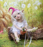 Nadel gefilzte Elfen Puppen  Elfe Kevlyn (31 cm ...
