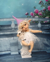 Nadel gefilzte Elfen Puppen  Elfen Kind Enya (23 c...