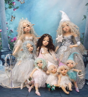 Nadel gefilzte Elfen Puppen  Elfen Gruppen Foto vo...